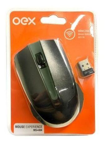 Imagem de Mouse Óptico Sem Fio Preto Experience Scroll Usb Oex Ms404