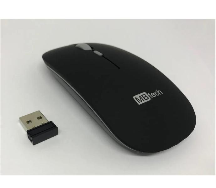 Imagem de Mouse Óptico Sem Fio Recarregável 3200Dpis Mb54325 Mbtech