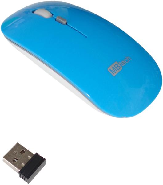 Imagem de Mouse Óptico Sem Fio Recarregável - Silencioso Slim USB 3.0