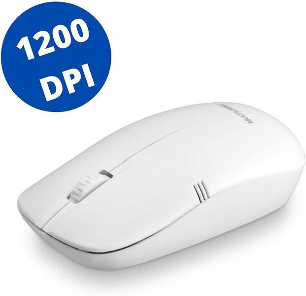 Imagem de Mouse Óptico sem fio USB MO286 Branco - Multilaser