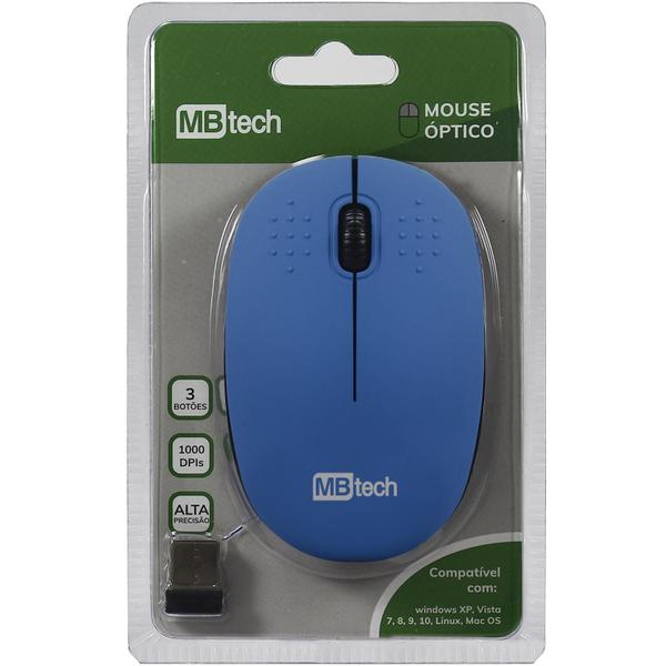 Imagem de Mouse Óptico Sem Fio Wireless M-Four 1000DPI Usb 3.0 MBTech