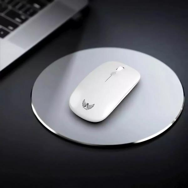 Imagem de Mouse Óptico Sem Fio Wireless Slim 1600 Dpi Notebook Pc Mac