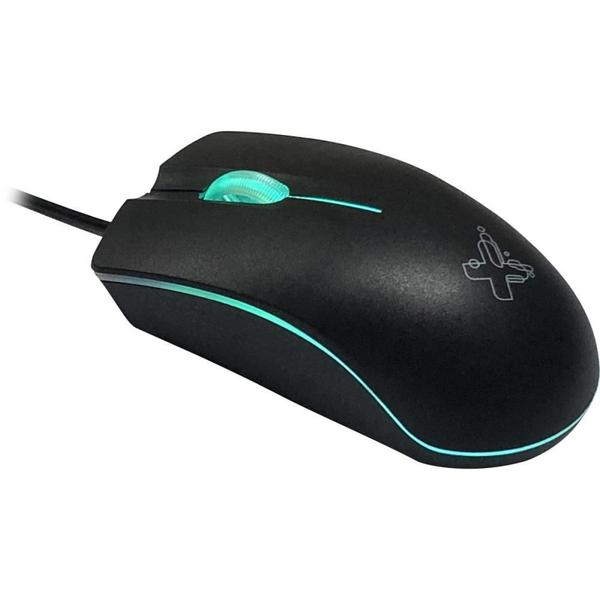 Imagem de Mouse óptico USB 1200DPI Ergonômico com Cabo 1,25M