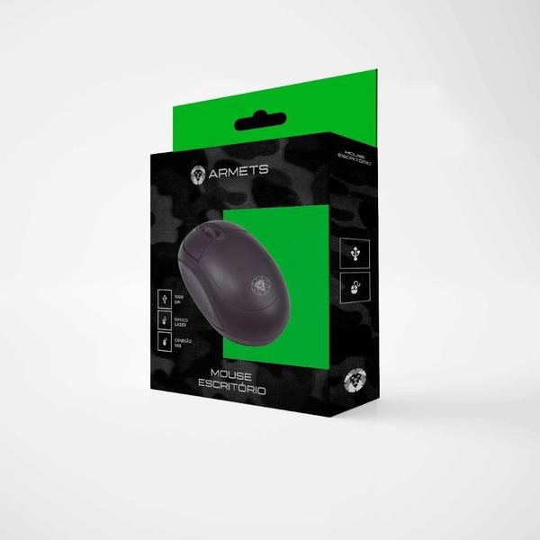 Imagem de Mouse optico usb armets moa-01 preto