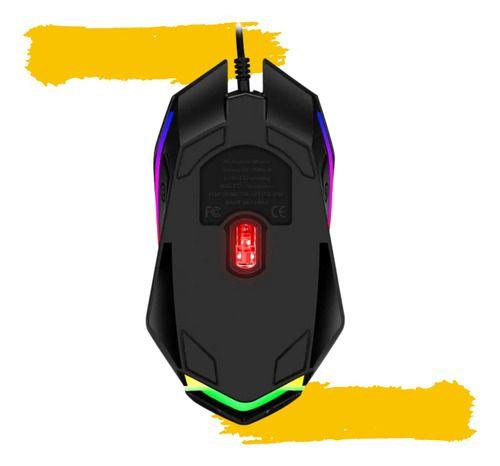 Imagem de Mouse Óptico Usb Com Led Rgb Gamer Com Fio