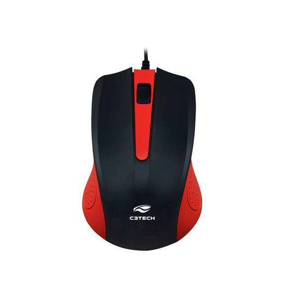 Imagem de Mouse Óptico USB MS-20RD Vermelho C3 Tech