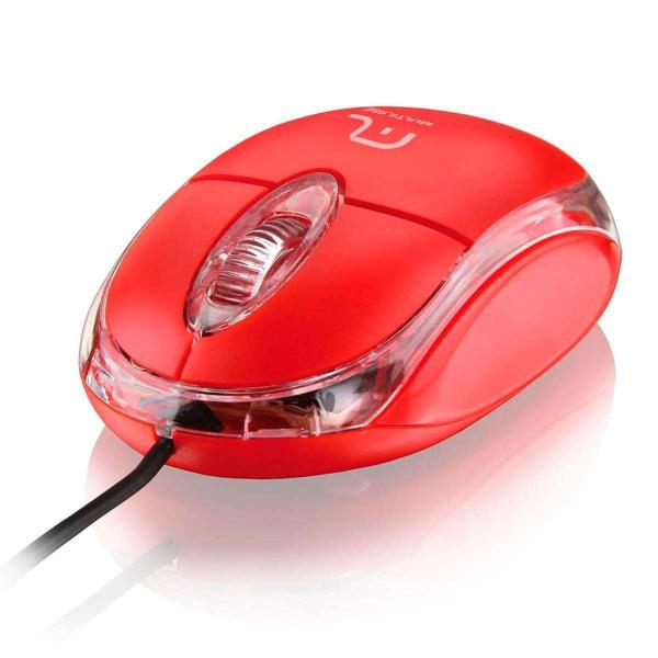 Imagem de Mouse Optico Usb Multilaser Vermelho