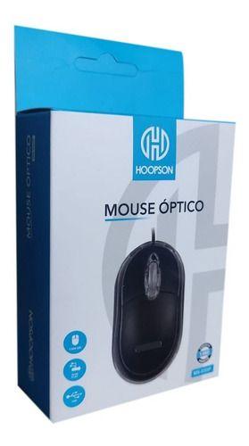 Imagem de Mouse Óptico USB Preto 1200 Dpi Ms-035p- Hoopson