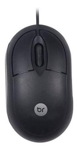 Imagem de Mouse Óptico USB Preto 800 DPI - Bright