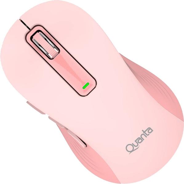 Imagem de Mouse Otico Quanta QTMOI40 com Fio Click&Go Rosa