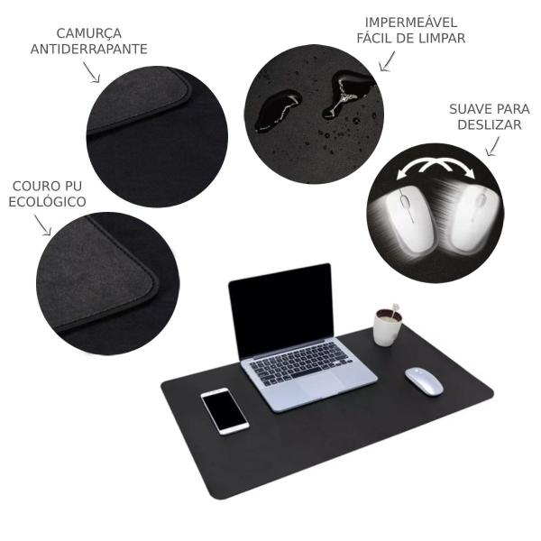 Imagem de Mouse Pad 90x40cm Gamer Grande Slim Antiderrapante Tapete De Mesa Para Notebook Computador