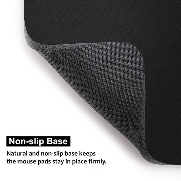 Imagem de Mouse Pad Audimi Small (15 x 20 cm), portátil e lavável (preto)