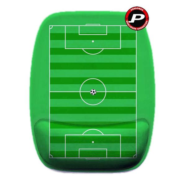 Imagem de Mouse Pad Campo De Futebol Gramado Verde Soccer Ergonômico com Apoio de Pulso