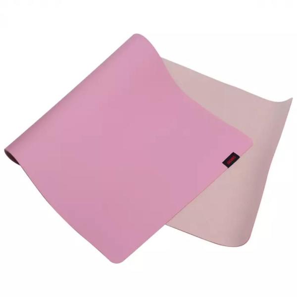 Imagem de Mouse Pad Desk Mat Exclusive Para Mouse e Teclado Gamer  Tamanho Grande 80X40CM Base Suede Antiderrapante Cor Rosa