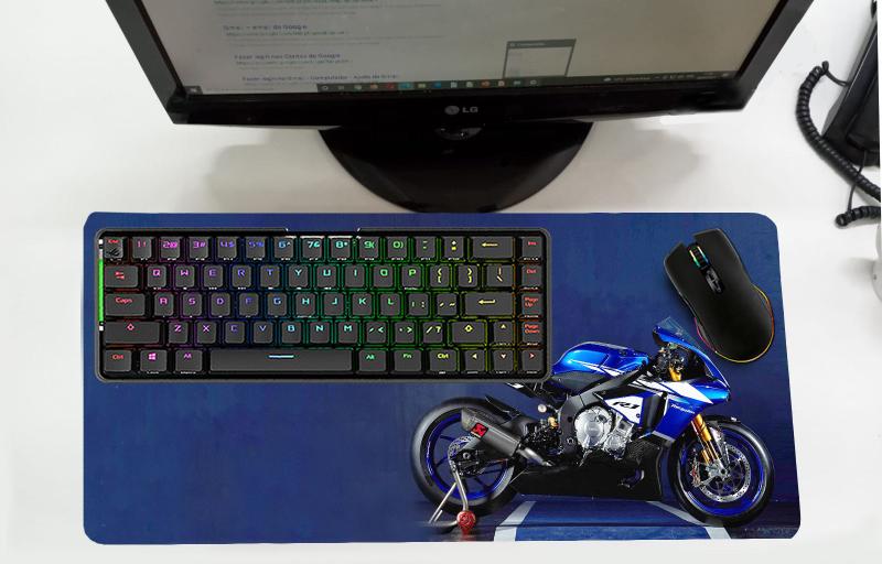 Imagem de Mouse Pad Desk Pad Grande 30x70cm - MOTO YAMAHA R1