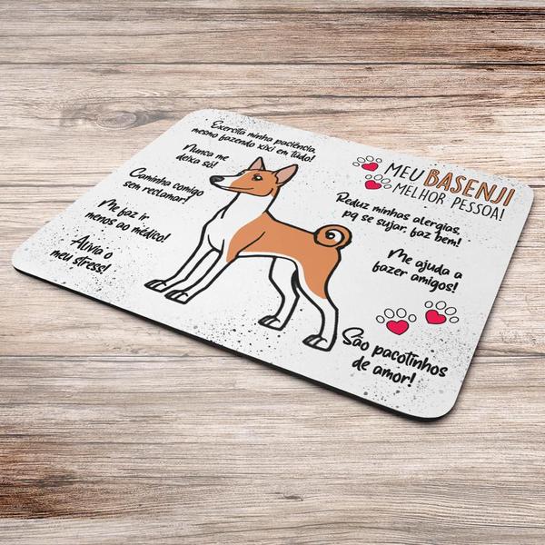 Imagem de Mouse Pad Dog - Meu Basenji, melhor pessoa!