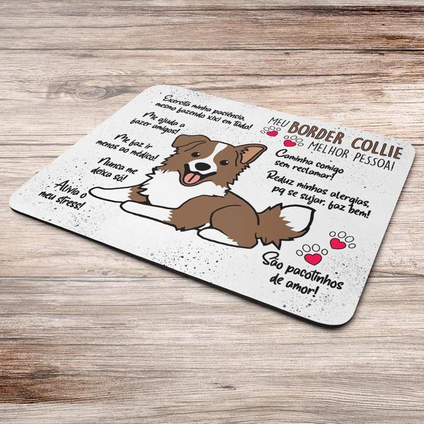 Imagem de Mouse Pad Dog - Meu Border Collie, melhor pessoa! M2