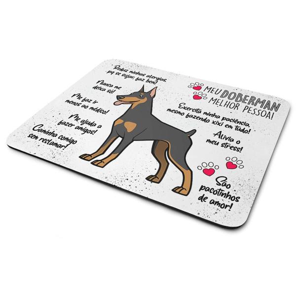 Imagem de Mouse Pad Dog - Meu Doberman, melhor pessoa!