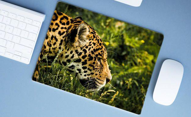 Imagem de Mouse Pad Emborrachado Personalizado Animais Exóticos Selvagens, 40x30