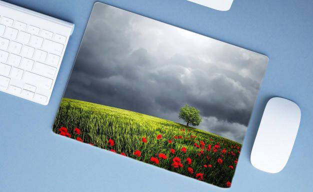 Imagem de Mouse Pad Emborrachado Personalizado Coleção Estampas Flores Floral, 40 x 30