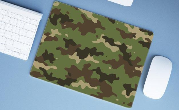 Imagem de Mouse Pad Emborrachado Personalizado Grande Camuflado