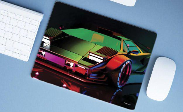 Imagem de Mouse Pad Emborrachado Personalizado Grande Carro Tunado Tunnig