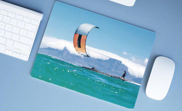 Imagem de Mouse Pad Emborrachado Personalizado Grande Náutico Oceania Praia Mar