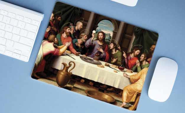 Imagem de Mouse Pad Emborrachado Personalizado Grande Santa Ceia