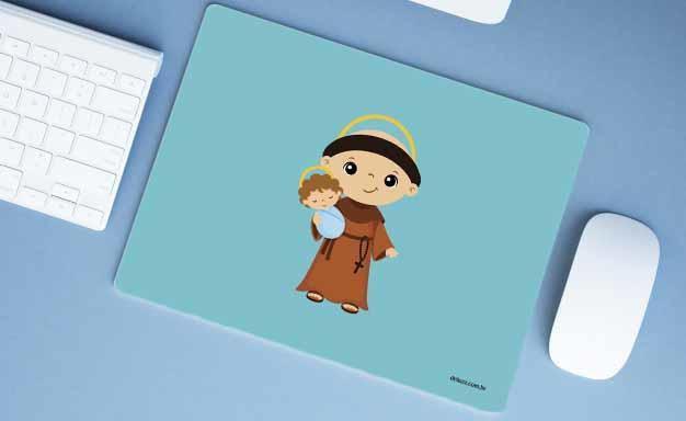 Imagem de Mouse Pad Emborrachado Personalizado Grande Santo Antônio