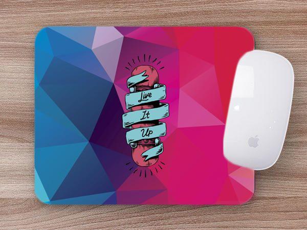 Imagem de Mouse Pad Emborrachado Personalizado Skate Live It Up