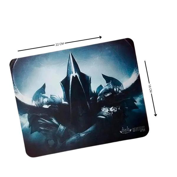 Imagem de Mouse Pad Ergonômico Antiderrapante 22x26cm - Gamer, Escritório, Home Office, Superfície Lisa e Base Antiderrapante