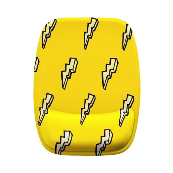 Imagem de Mouse Pad Ergonomico Fundo Amarelo com Raios