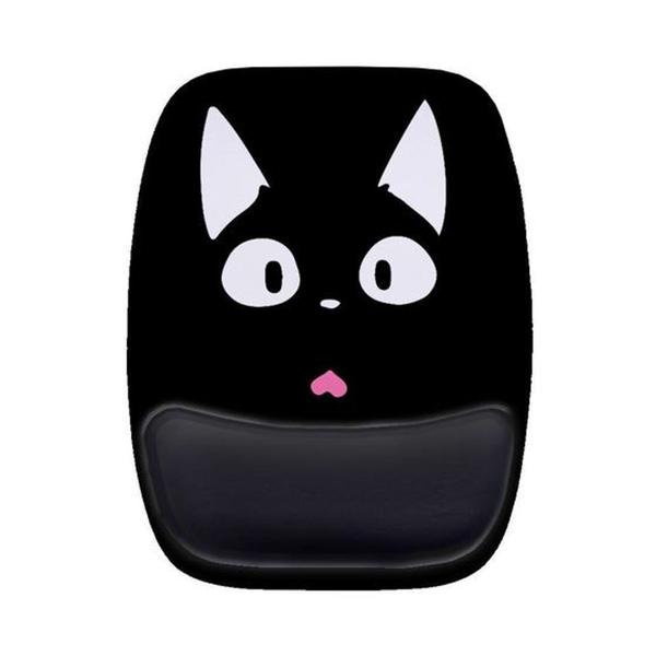 Imagem de Mouse Pad Ergonomico Gato Gatinho Preto Bonito