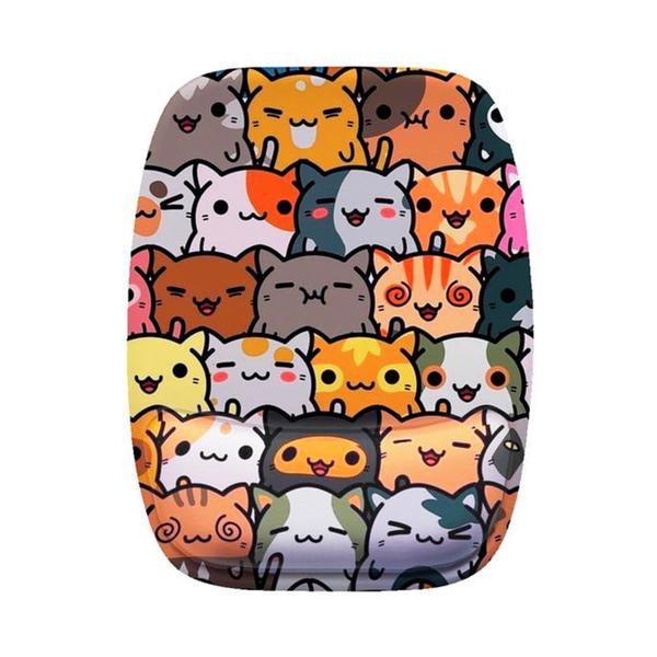 Imagem de Mouse Pad Ergonomico Gatos Estilos Kawaii