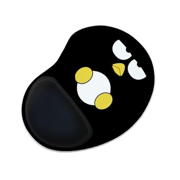 Imagem de Mouse Pad Ergonomico Gota Pinguin Preto Bravo