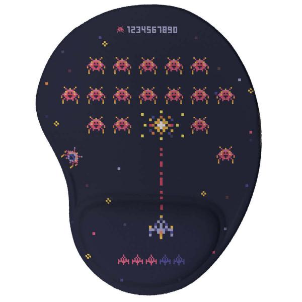 Imagem de Mouse pad Ergonômico Invaders 8 bits Presente Criativo Geek