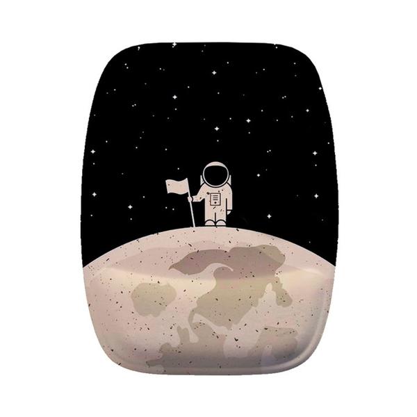 Imagem de Mouse Pad Ergonomico Lua Astronauta Bandeira