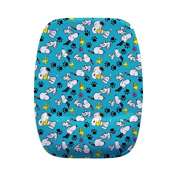 Imagem de Mouse Pad Ergonomico Snoopy Azul Patinhas