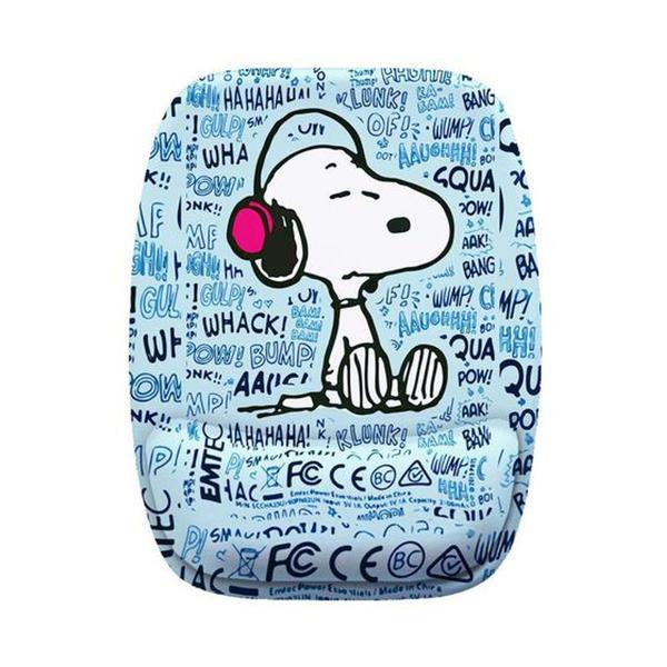 Imagem de Mouse Pad Ergonomico Snoopy Sentado Fundo Azul