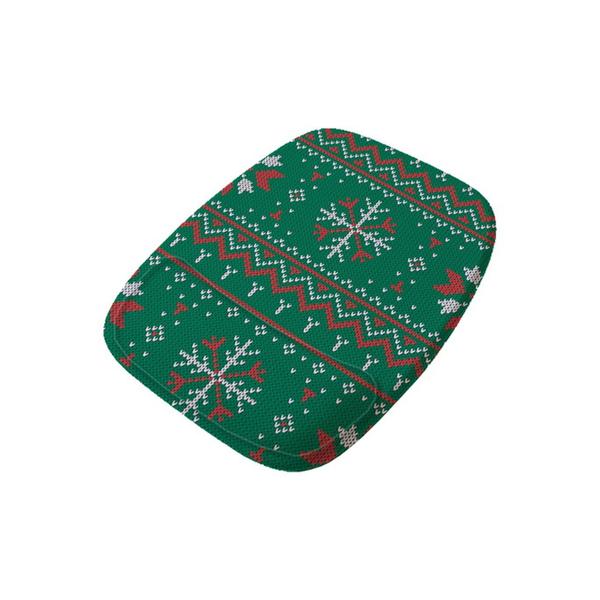 Imagem de Mouse Pad Ergonomico Verde Simbolos Feliz Natal