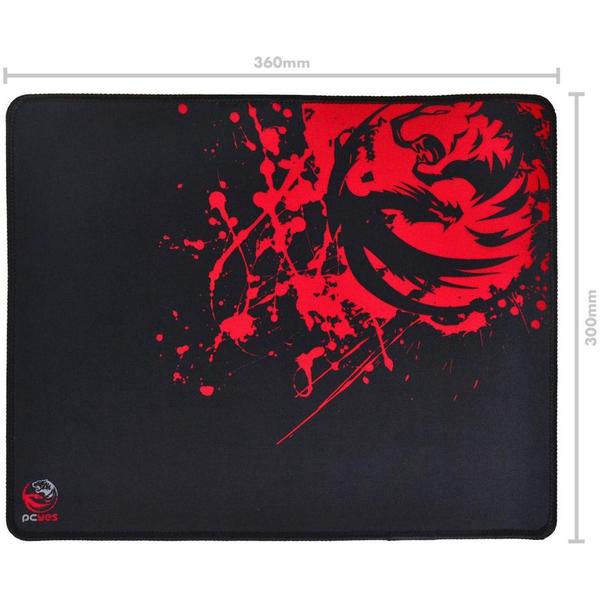 Imagem de Mouse Pad Essential Splash Preto - Pcyes 36x30Cm