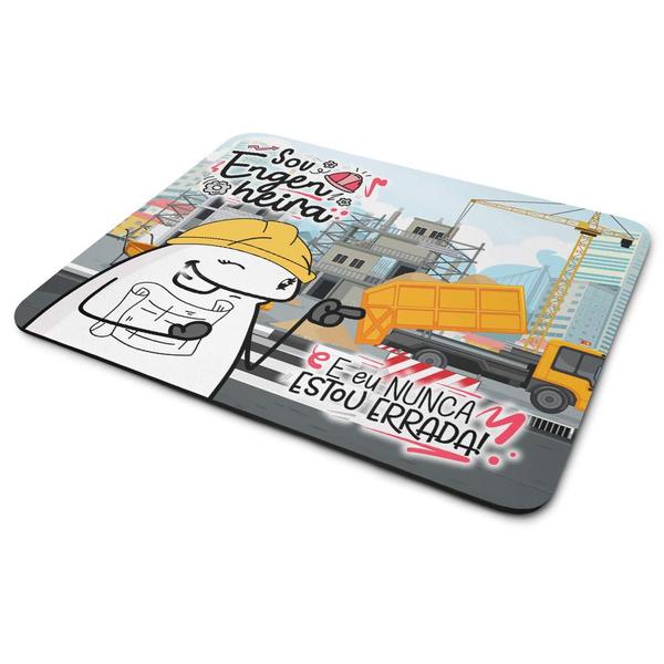 Imagem de Mouse Pad Flork Profissões - Sou engenheira