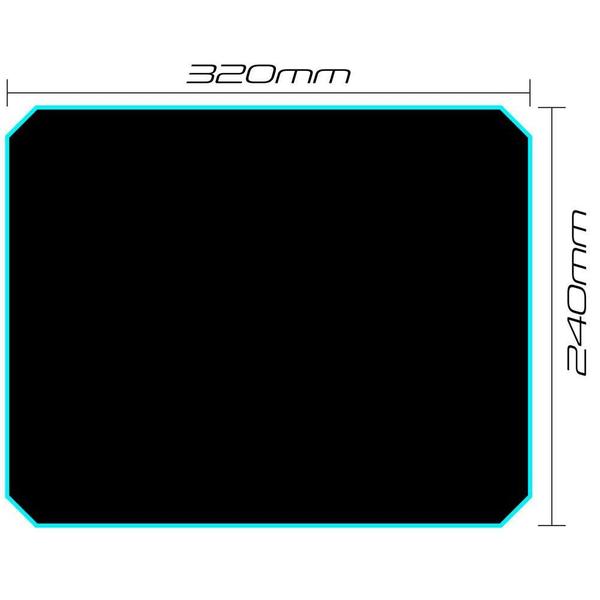 Imagem de Mouse pad gamer (320x240mm) speed mpg101 preto/azul - fortrek