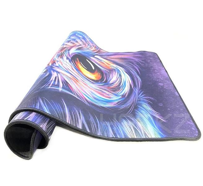 Imagem de Mouse Pad Gamer 70x35 Deskpad Speed Emborrachado Olhos Coruja Mousepad