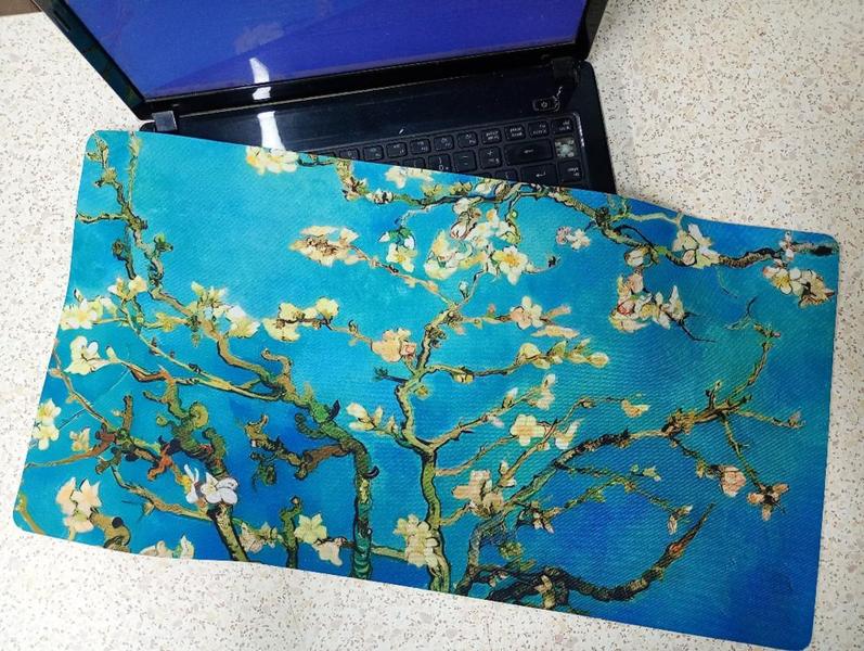 Imagem de Mouse Pad Gamer Amendoeira em Flor Arte de Van Gogh