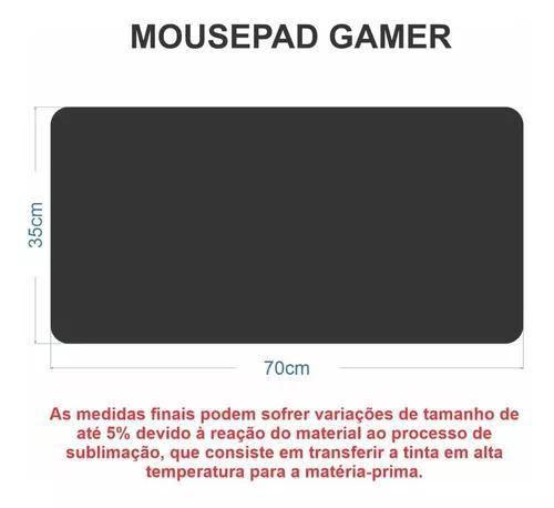 Imagem de Mouse Pad Gamer De Tecido Neoprene Speed 70cm X 35cm Mapa Mundi Claro