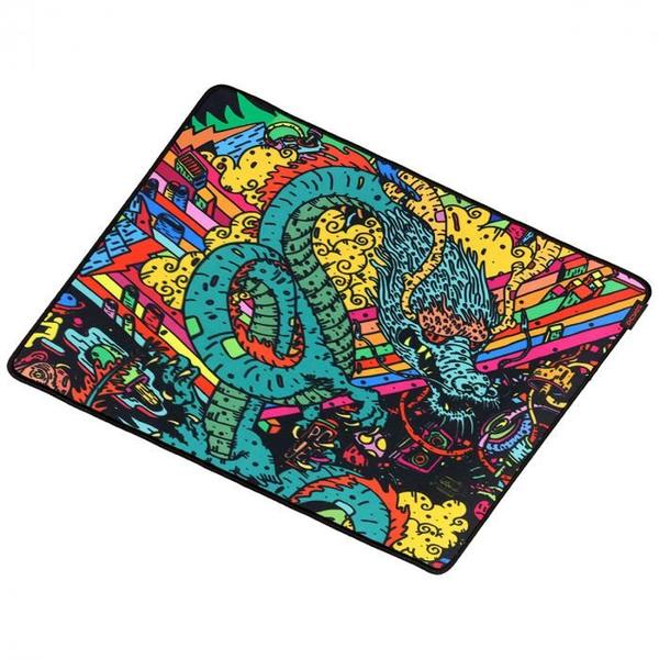 Imagem de Mouse Pad Gamer Dragon PCYES de Alta Qualidade Com Superfície Estilo Speed Antiderrapante Emborrachado Para Melhor Desempenho em Jogos Tamanho Medium 500X400MM