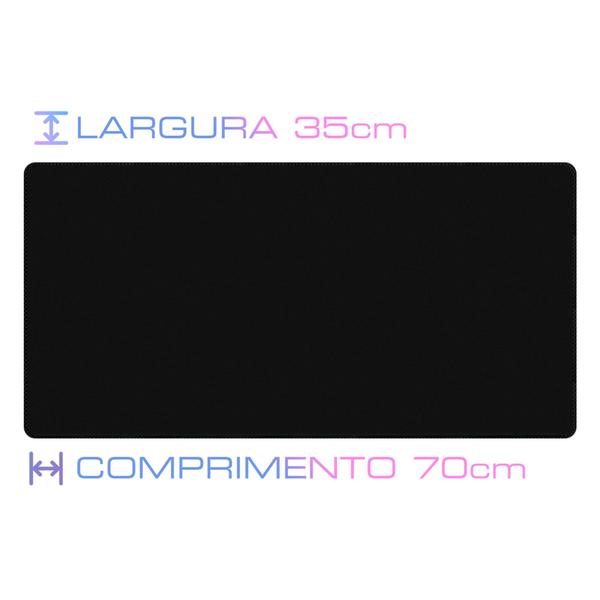 Imagem de Mouse Pad Gamer Extra Grande 700x350x3mm com Base Aderente Games, Animes, Séries