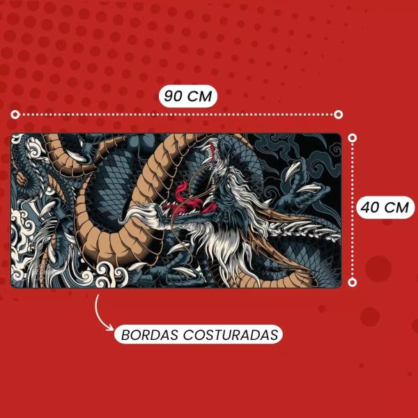 Imagem de Mouse Pad Gamer Extra Grande 90x40 Dragão