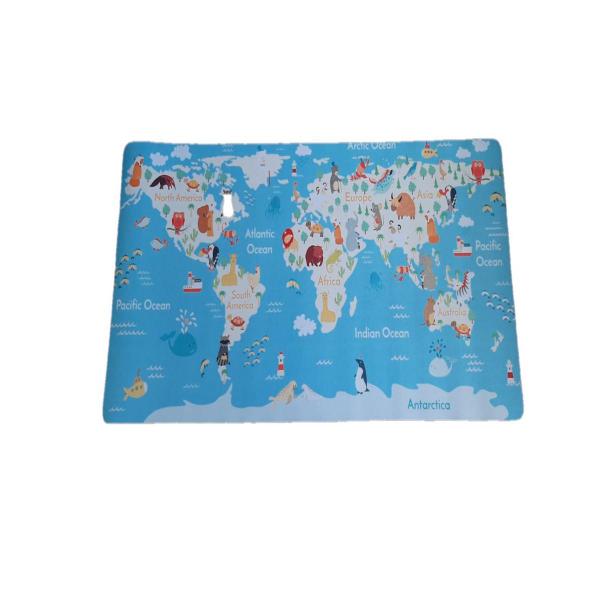 Imagem de Mouse Pad Gamer Extra Grande Mapa Mundi Animais 700x350x3mm